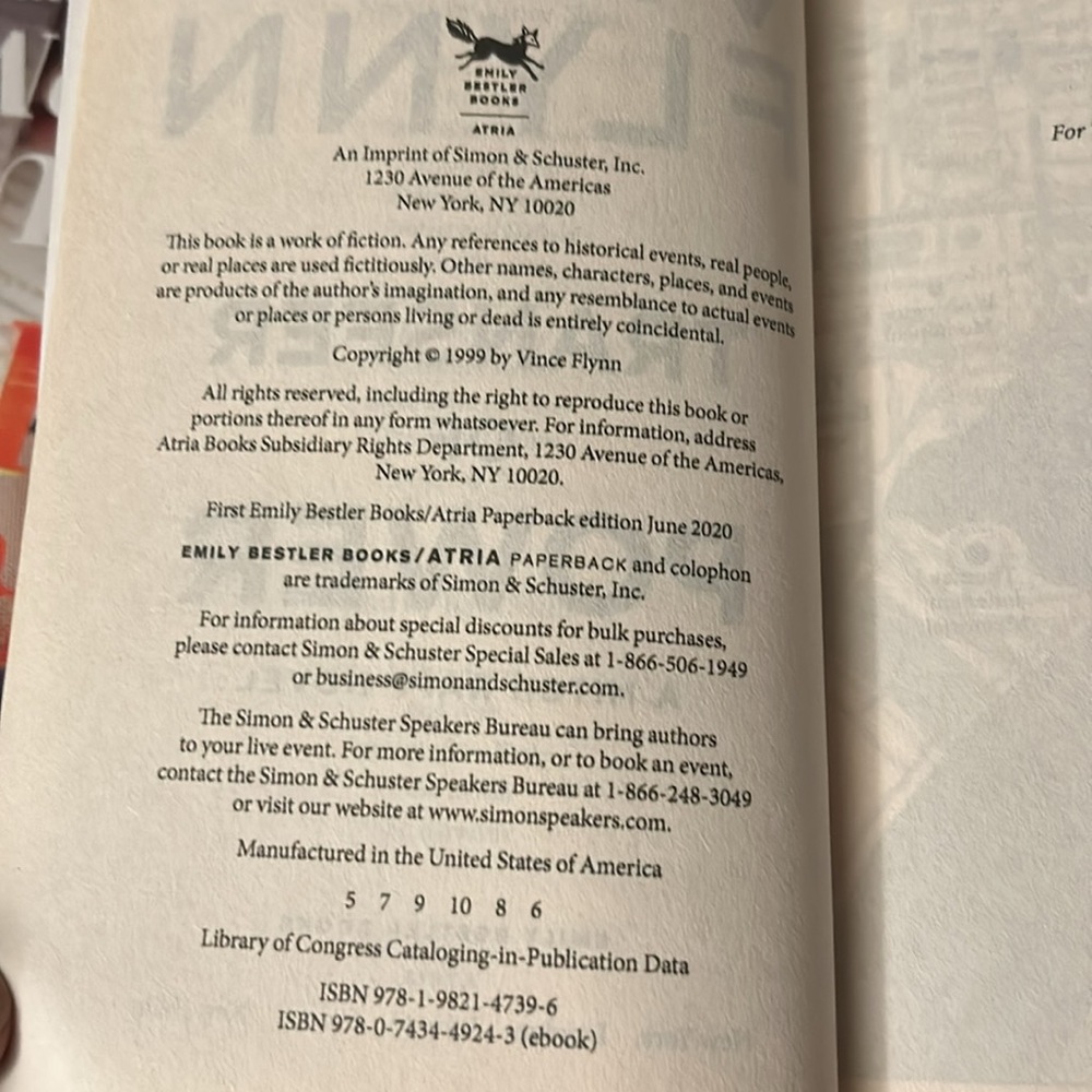 Book Transfer Of Power by Vince Flynn Novel - Picture 5 of 5